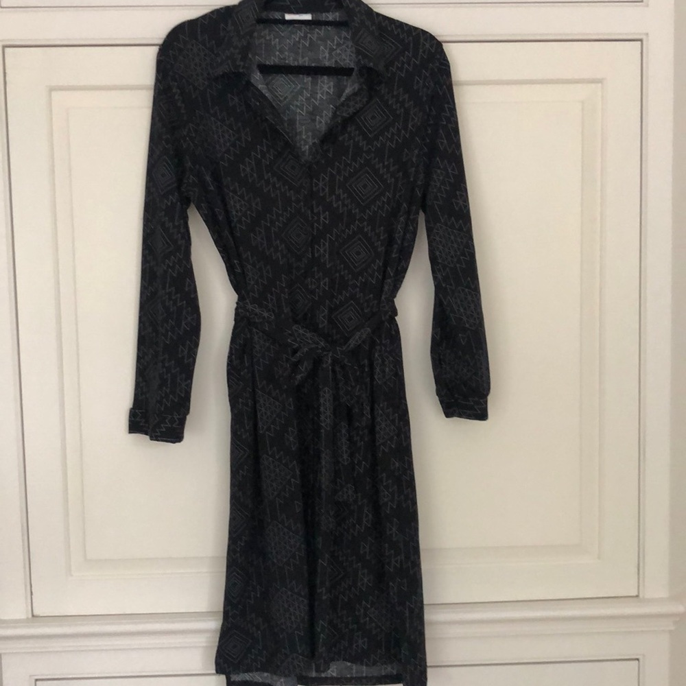 LuLaRoe Ellie small Black geometric print
